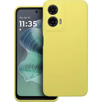 Náhradní kryt pro mobilní telefon Kryt Case Silicone 2mm Motorola Moto G35 5G Lemon