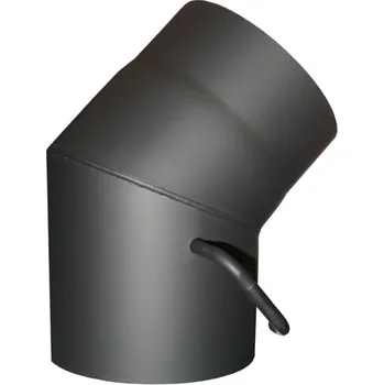 Kouřovod Koleno 45° s klapkou Průměr 200mm