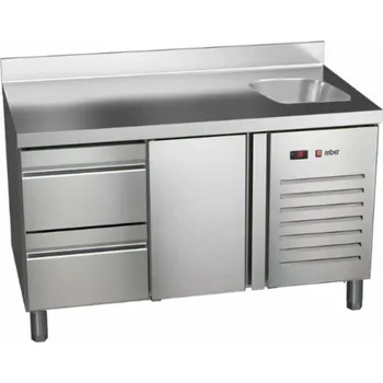 Chladící stůl ASBER ETP-7-135-12 HC S agregát vpravo s dřezem