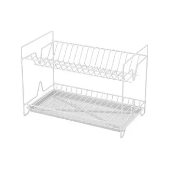 Podlahový mycí stroj DVOJITÝ SUŠÁK NA NÁDOBÍ 40 L S PODSTAVCEM BÍLÝ -MET