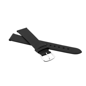 Oblečení a móda JVD Unisex černý kožený řemínek na hodinky R14901/30