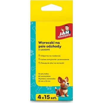 sáček na exkrement JAN NEZBYTNÉ SÁČKY NA PSÍ EXKREMENTY SÁČKY NA HOVÍNKA S VŮNÍ 4X15 KS