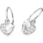 Cutie Jewellery Dětské náušnice z bílého zlata C2160-10-X-2 bílá + 2 měsíce na vrácení zboží