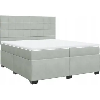 Postel Jednolůžková dřevěná postel VidaXL 200x200 cm, odstíny šedé