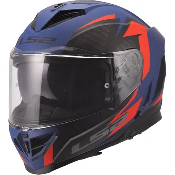 Helma na motorku Integrální helma na motorku LS2 FF818 Storm III Dynamo modro-červená
