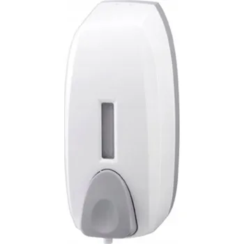 Dávkovač mýdla Ruční nástěnný dávkovač mýdla Bisk 750 ml, bílý, šedý