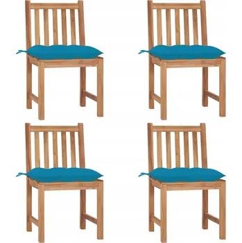 Zahradní židle VidaXL dřevo modrá