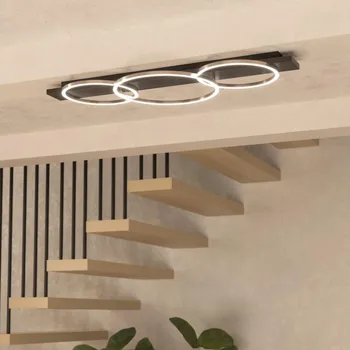 Eglo 33488 - LED Stropní svítidlo BOYAL 2xLED/12W/230V + LED/12W černá