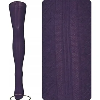 Dámské oblečení Vzorované Punčocháče Calzamia 80 DEN fialové VIOLA, velikost 3