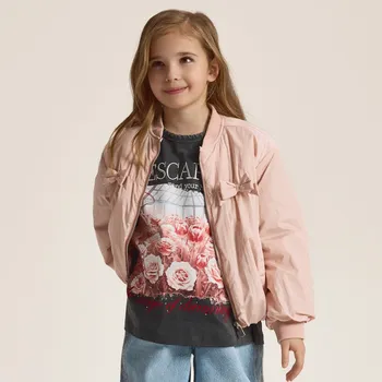 Reserved - Bunda bomber - pastelově růžová - 442HR-03X - 442HR-03X-152