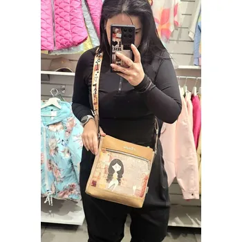 Kabelka Laura Biaggi Crossbody Misslee beige