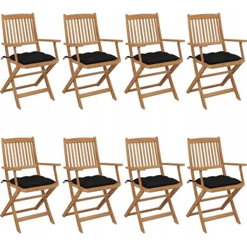 Zahradní židle VidaXL dřevěná černá