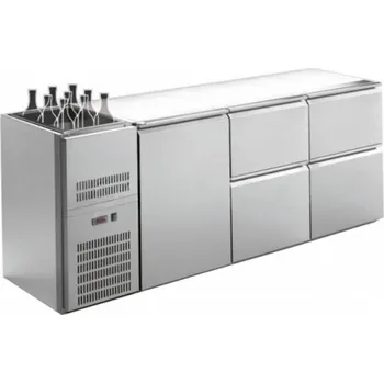 Chladící stůl barový REGS-306E s agregátem vlevo (6x zásuvka / 2150 mm)