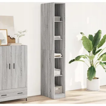 Šatní skříň Skříň, šedý dub sonoma, 30x50x200 cm, materiál na bázi dřeva