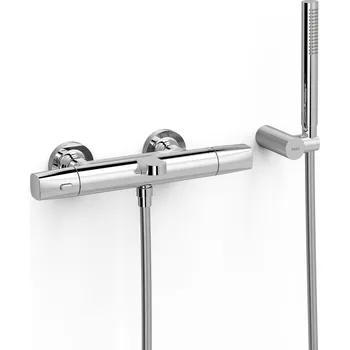 Vodovodní baterie Nástěnná vanová baterie Tres Over-Wall stříbrná