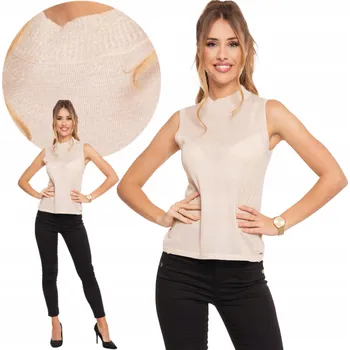 Dámská mikina Dámský svetr/halenka Se Stojáčkem béžový MORAJ S