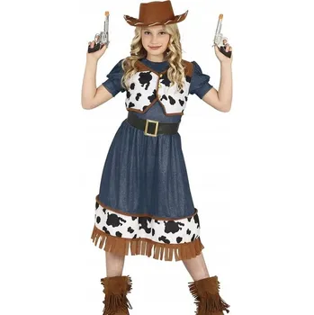Karnevalový kostým OBLEČENÍ KOSTÝM KOVBOJKY, ŠATY PRO ŠATY Z DIVOKÉHO ZÁPADU, KARNEVAL 104