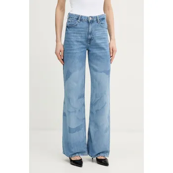Dámské džíny Guess wide leg džíny ženské W6GA1A.D0696 modrá 55X, vel. 27/32