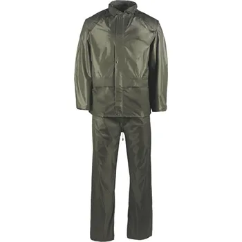 Komplet nepromokavý PVC - olivový, 4XL