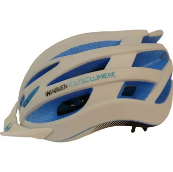 Cyklistická přilba Přilba Haven Toltec Lumiere Eps - bílá-modrá, S/M