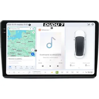 GPS navigace AUTORÁDIO S GPS NAVIGACÍ DACIA DUSTER 2012-2016 ANDROID QLED 12GB RAM