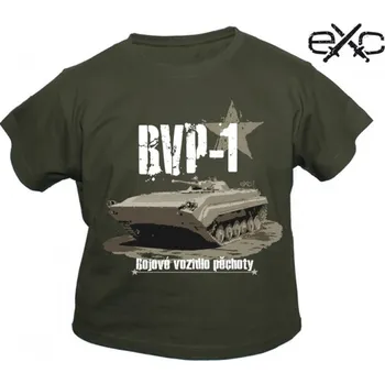Chlapecké tričko Triko dětské eXc BVP-1 - olivové, 122