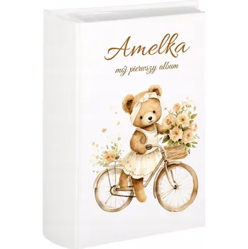 Fotoalbum Album na fotografie zasouvací 300 fotografií 10x15 - vzory křest, metrika, první narozeniny