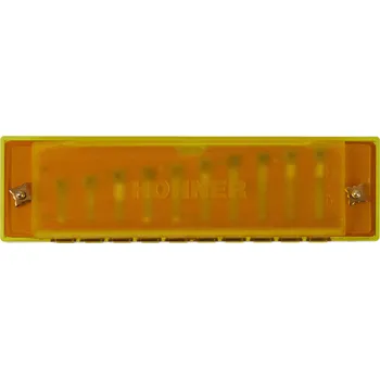 HOHNER Translucent Harp C, yellow, hardcase