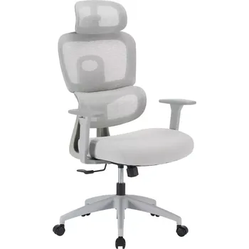 Kancelářské křeslo, světle šedá/šedá, ERMEN