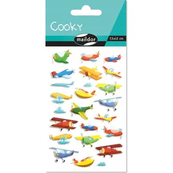 samolepka Maildor: 3D kopulovité Samolepky Letadla CY113C