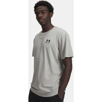 Pánské tričko Under Armour Pánské tričko UA M LOGO EMB HEAVYWEIGHT 1373997-069 Šedá XL