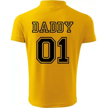 Pánská košile Family Team-táta - Polokošile pánská Pique Polo 203 - 4XL ( Žlutá )