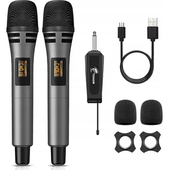Mikrofon Bezdrátový mikrofon TONOR TW-320, 2 ks, dynamický, pro karaoke