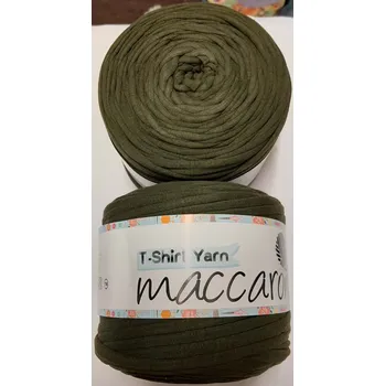 Maccaroni T shirt zelená vojenská (Špagátová příze Maccaroni )