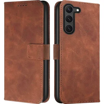 Pouzdro na mobilní telefon Flipové pouzdro WOJMAR pro Samsung Galaxy S23 Pouzdro Peněženkové hnědé