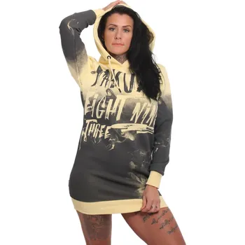 Dámské oblečení Šaty dámské Yakuza Liquid Rose - žluté-šedé, XL