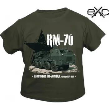 Chlapecké tričko Triko dětské eXc RM-70 - olivové, 122