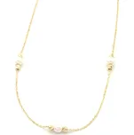 Zlatý řetízek s perličkami