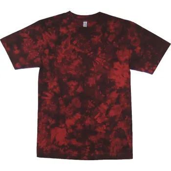 Pánské tričko Tričko unisex The Mountain batikované Infusion - černé-červené, 5XL