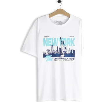 Pánské oblečení GATE Bavlněné tričko s potiskem XL 126-0274/10