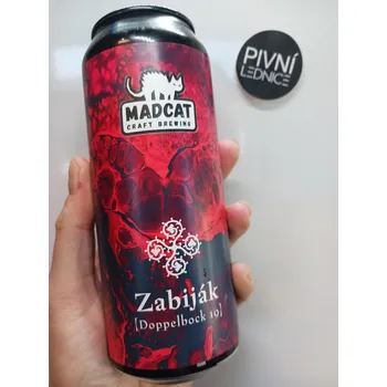 Pivo MadCat Bock Kamenický zabiják 19°/8,5% 0,5l