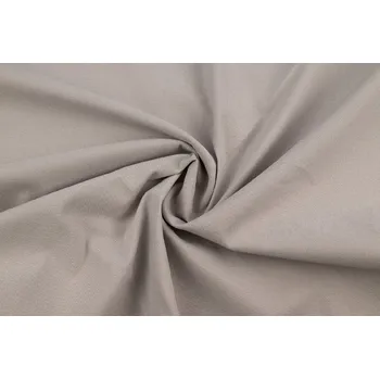 Bavlněná tkanina s keprovou vazbou světle béžová