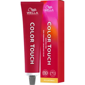 Barva na vlasy Wella Professionals Color Touch Rich Naturals Vegan demi-permanentní barva na vlasy bez amoniaku 60 ml, 10/1 Lightest Blonde Ash, poškozená krabička