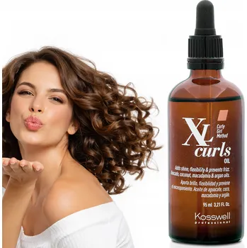Vlasová regenerace Kosswell XL Curls Oil 95ml - Olej pro vlnité vlasy