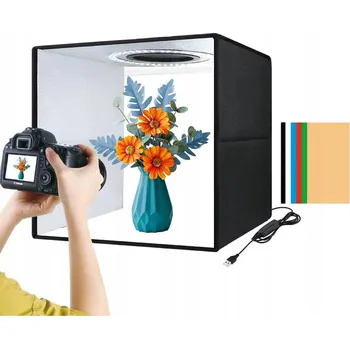 Stan Bezstínový fotografický box pro produktové fotografie 40 cm LED SET