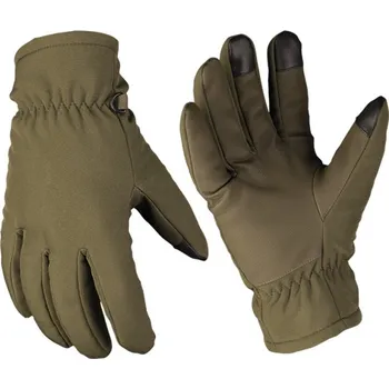 Rukavice Rukavice (turistické rukavice) Mil-Tec Softshell Thinsulate - olivové, L