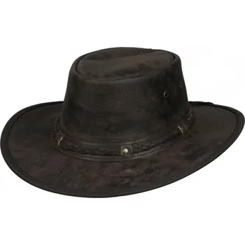 Klobouk Klobouk kožený Rugged Earth Springbrook - hnědý, S
