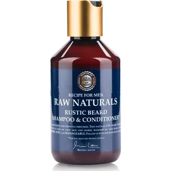 Péče o vousy Recipe For Men Raw Naturals Rustic Beard šampon a kondicionér na vousy 250 ml
