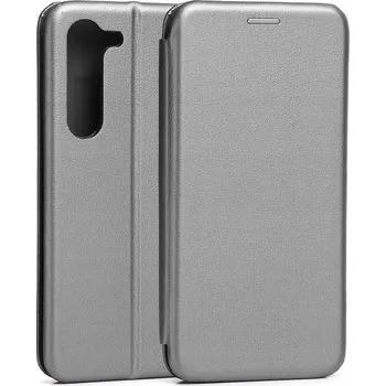 Pouzdro na mobilní telefon Flipové pouzdro Beline pro Samsung Galaxy S23 šedé