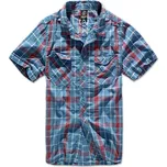 Košile pánská Brandit Roadstar 1/2 - modrá-červená, XL